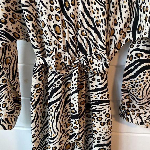 NWT ASOS Animal Print Wide Leg Jumpsuit - Picture 7 of 16